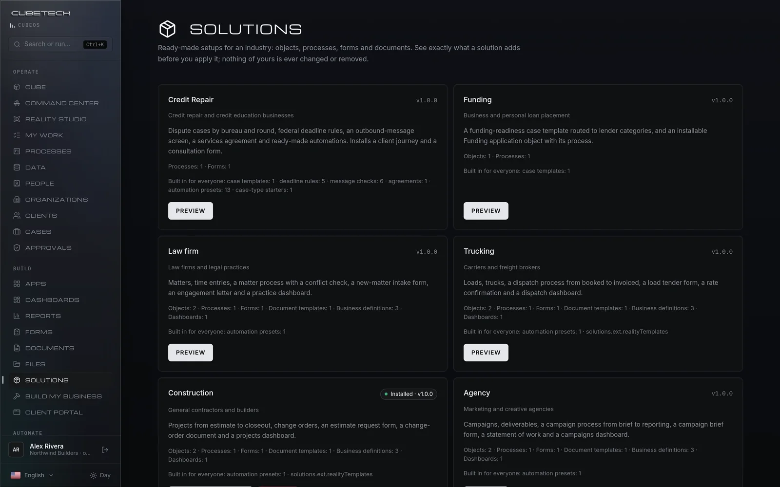 Industry solutions