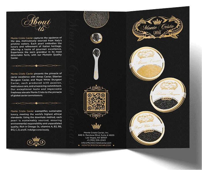 Monte Cristo Caviar brand book page 4