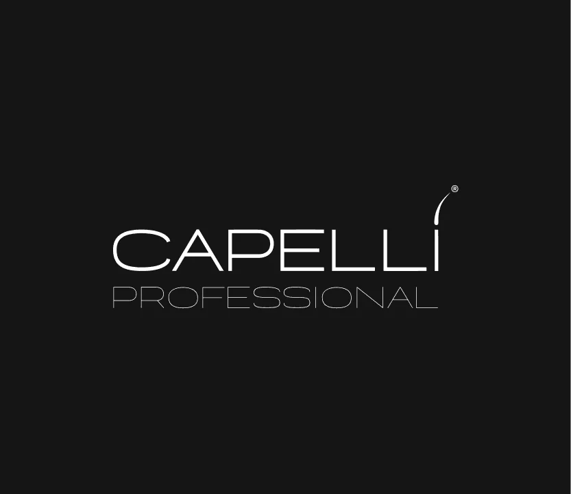 Logo on dark, white