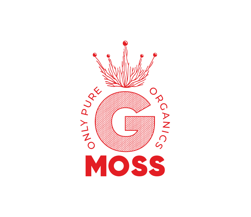 G Moss logo, red