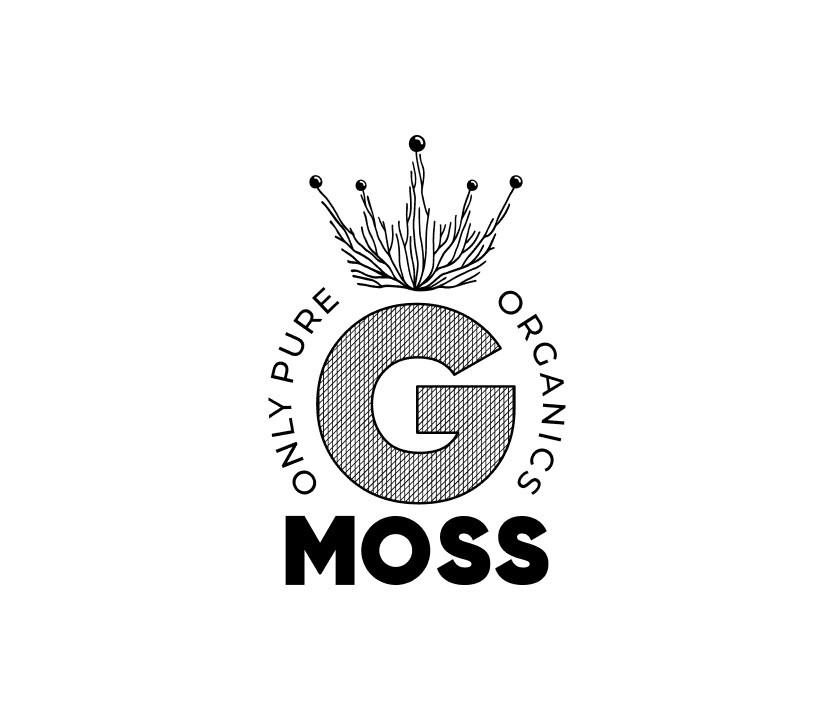 G Moss logo, black