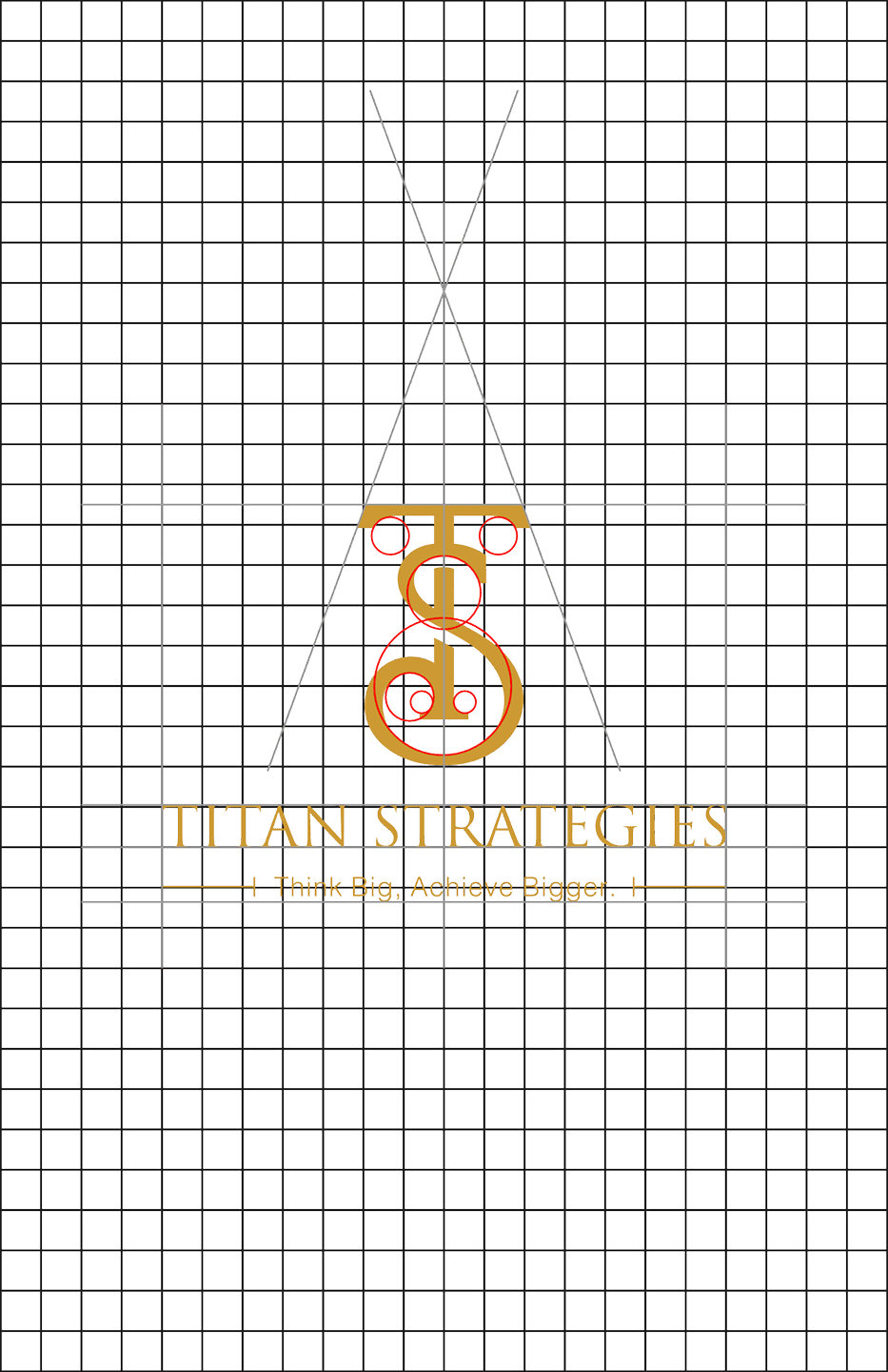 Titan Strategies logo construction
