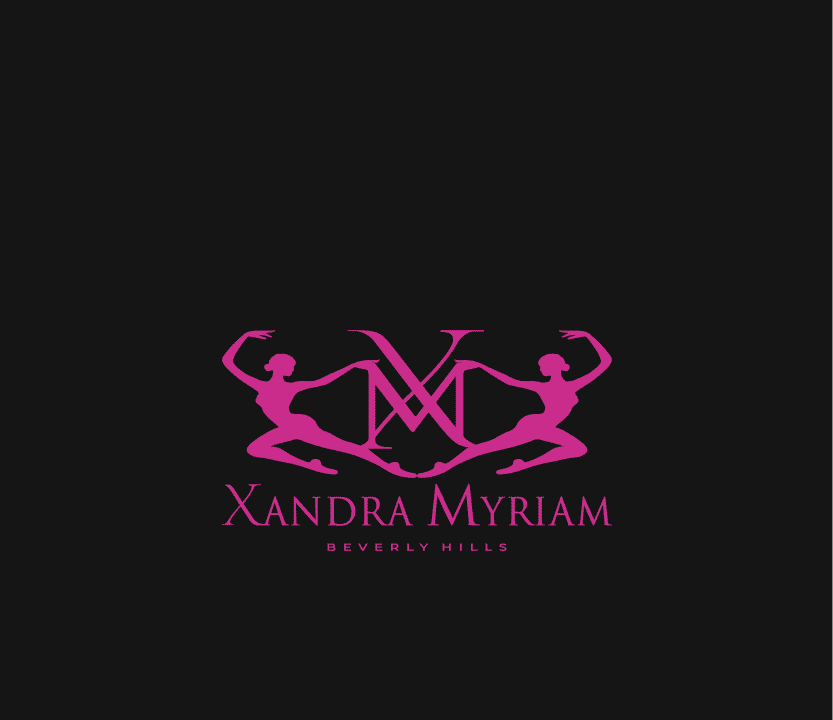Logo on dark, pink