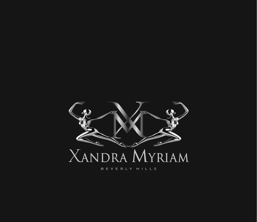 Logo on dark, silver